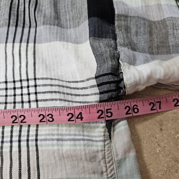 Carhartt Shirt Womens 1X Plaid Button Up Short Sleeve Loose Fit Workwear Top - Picture 8 of 11